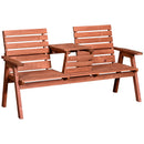 Panchina da Giardino 3 Posti Convertibile 160x70x85 cm  MechSeat Abete-1