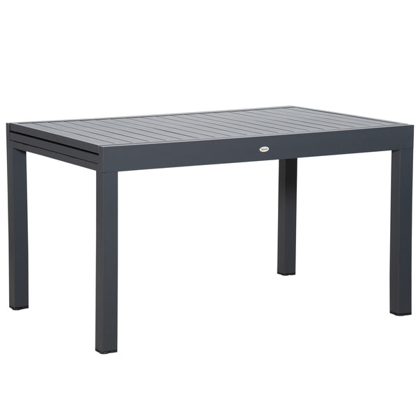 Tavolo Allungabile da Giardino 135-270x90x75 cm in Alluminio Grigio prezzo