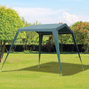 Gazebo da Giardino 3.3x2.4x2.1 m con Corde Tiranti e Picchetti Verde -2