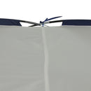 Tenda da Spiaggia Campeggio Pieghevole Protezione UV Bianco e Blu 3.5x3.5x2.3m -9