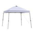 Gazebo Pieghevole da Giardino 3x3m in Metallo e Tessuto Bianco-1