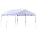 Gazebo da Giardino Pieghevole 6x3m in Acciao e Tessuto Oxford Bianco-1