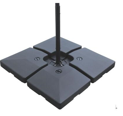 Base per Ombrellone da Giardino Ø46 Riempibile a Croce 80-120 Kg Nero 51x51x12 cm prezzo