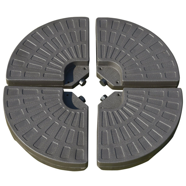 Base per Ombrellone da Giardino Ø100x10,5 cm in HDPE Marrone acquista