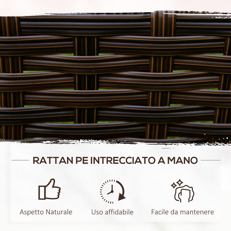 Orto Rialzato 3 Livelli 120x120x40 cm in Rattan Sintetico Grigio – acquista  su Giordano Shop