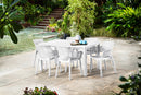 Set 6 Sedie da Giardino 61x54x79h cm Elisa Chair Bianco-2