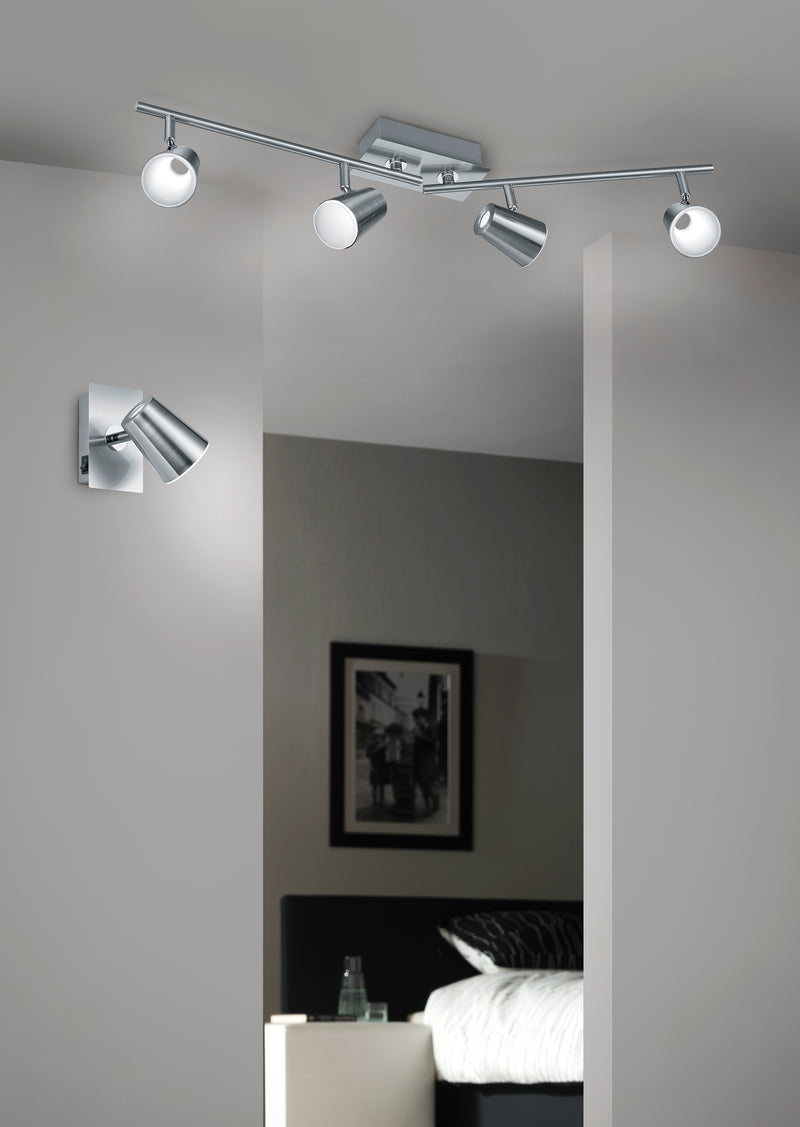 Faretto da Interno a LED in Metallo Nickel Opaco – acquista su Giordano Shop