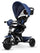 Triciclo a Spinta per Bambini con Maniglione Direzionabile Qplay Cosy Blu
