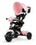 Triciclo a Spinta per Bambini con Maniglione Direzionabile Qplay Cosy Rosa