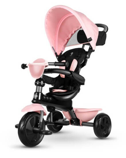 prezzo Triciclo a Spinta per Bambini con Maniglione Direzionabile Qplay Cosy Rosa