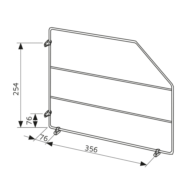 Kit 4 Separatori per Armadi e Pensili da Cucina 50x31 cm in Acciaio Emuca  Cromato – acquista su Giordano Shop