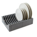 Organizer per Piatti 13 Posti 35x27 cm in Plastica Emuca Grigio-3