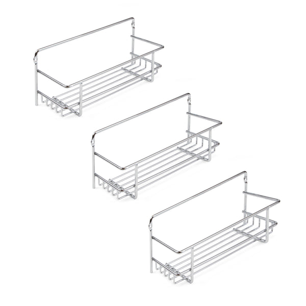 Set di 3 Ripiani Portaspezie Supra per Mobili da Cucina Imballo 1 Set Cromato Brillo Acciaio Emuca acquista