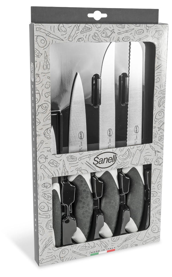 acquista Set Coltelli da Cucina 4 Pezzi Manico Antiscivolo Sanelli Sakura