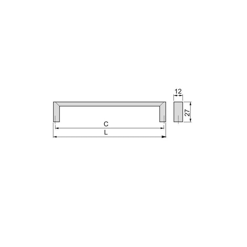 Maniglie per Mobile Interasse 96 mm Zama Nichel Satinato 25 Pezzi Emuca-2