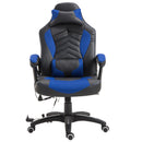 Sedia da Gaming Massaggiante e Riscaldante Blu e Nero 68x69x108-117 cm -4