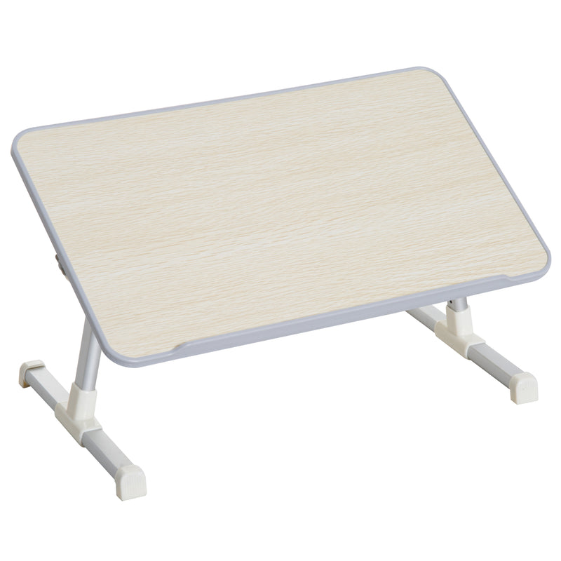 Tavolino da Letto Regolabile in Legno e Acciaio 54x30x22.5-32 cm -1