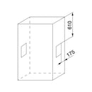 Appendiabiti Saliscendi per Armadio 60-83 cm Max 12Kg in Acciaio Emuca Cromo-5