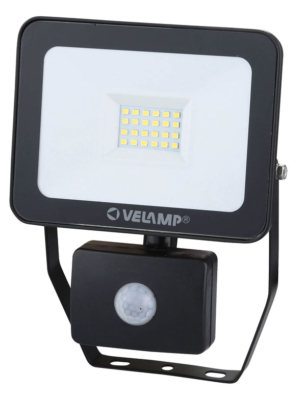 Lampada Proiettore a LED da Parete 20W con Sensore Bauer Nera online