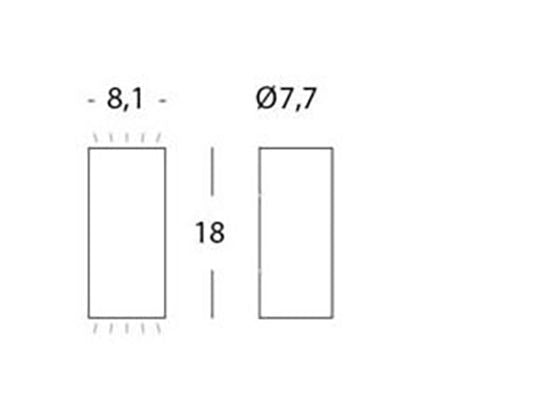 Applique da Esterno a LED 6W+6W 3000K Sovil Grigio-2