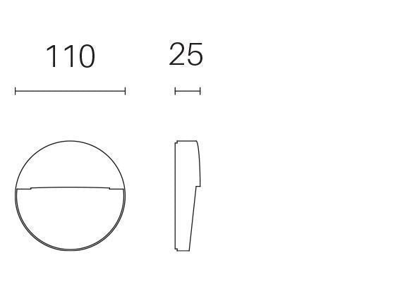 Lampada Segna Passo da Esterno a LED 3W 3000K Sovil Marrone-2