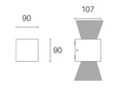 Applique da Esterno a LED 6W+6W 3000K Sovil Bianco-2