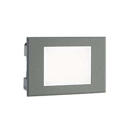 Lampada Segna Passo Rettangolare da Incasso a Parete a LED 3W 3000K Sovil Grigio sconto