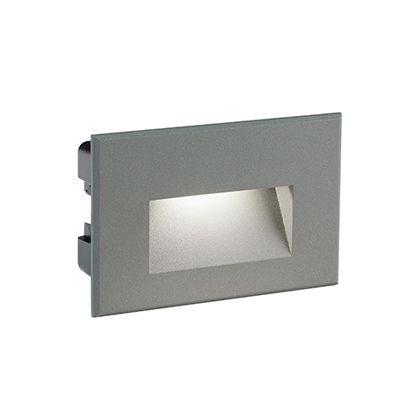 Lampada Segna Passo Rettangolare da Incasso a Parete a LED 3W 3000K Sovil Grigio prezzo