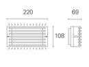 Applique da Esterno a LED 10W 3000K Sovil Marrone-2