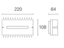 Applique da Esterno a LED 10W 3000K Sovil Bianco-2