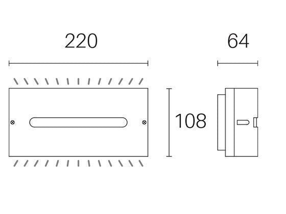 Applique da Esterno a LED 10W 3000K Sovil Bianco-2