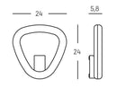 Applique da Esterno a LED 20W 3000K Sovil Grigio-2