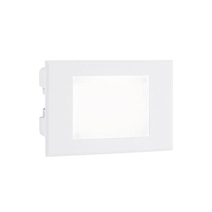 Lampada Segna Passo Rettangolare da Incasso a Parete a LED 3W 4000K Sovil Bianco-1