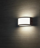 Applique da Esterno a LED 10W a Mezza Luna Sovil Petit Marrone-2