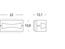 Applique da Esterno a LED 10W Sovil Tibet Bianco-3