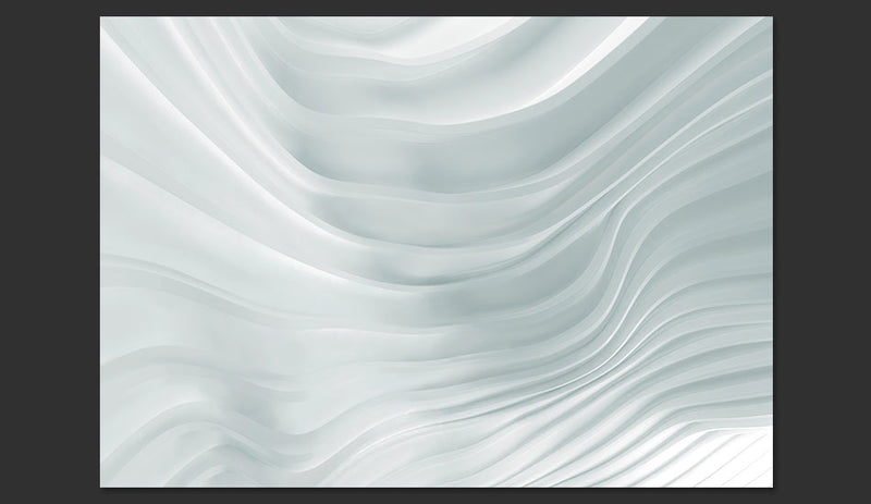 Fotomurale - Waving White 300X210 cm Carta da Parato Erroi-2