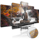 Quadro su Vetro Acrilico - Autumnal Buddha 100x50cm Erroi-1