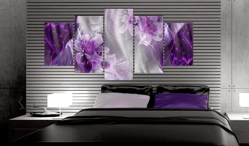 Quadro su Vetro Acrilico - Purple Utopia 100x50cm Erroi-2