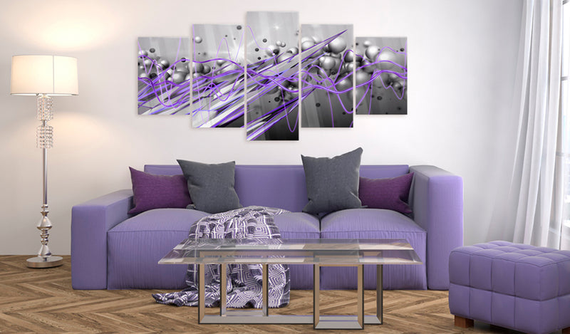 Quadro su Vetro Acrilico - Purple Strike 100x50cm Erroi-2