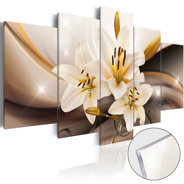 sconto Quadro Su Vetro Acrilico - Shiny Lily 100x50cm Erroi