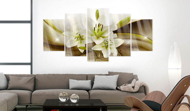 Quadro su Vetro Acrilico - Modern Lily 100x50cm Erroi-2