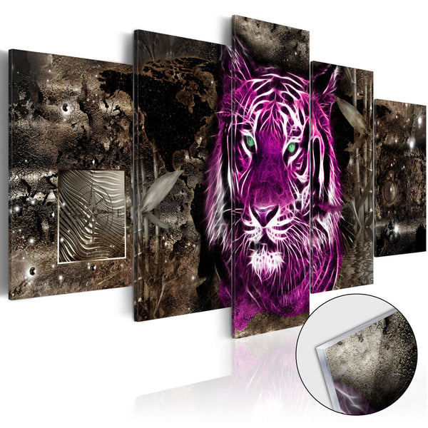 sconto Quadro Su Vetro Acrilico - Purple King 100x50cm Erroi