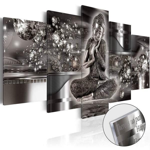 acquista Quadro Su Vetro Acrilico - Silver Serenity 100x50cm Erroi