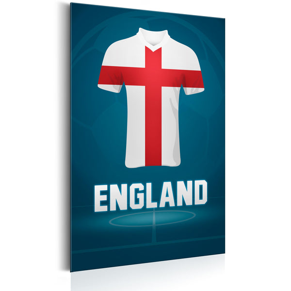 Targa In Metallo - Football - England 31x46cm Erroi sconto