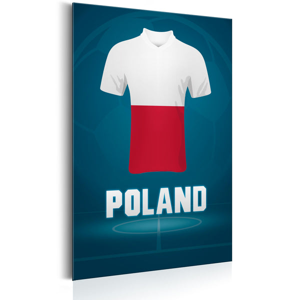 prezzo Targa In Metallo - Football - Poland 31x46cm Erroi