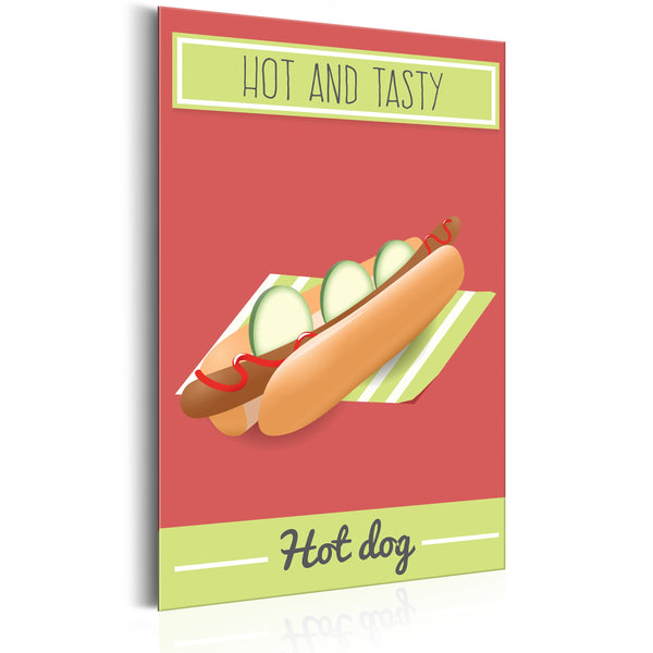 Targa In Metallo - Food - Hot Dog 31x46cm Erroi sconto