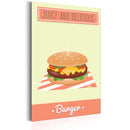 Targa In Metallo - Food - Burger 31x46cm Erroi-1