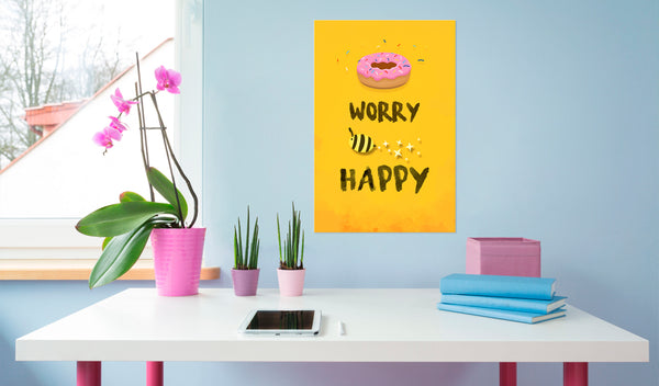 sconto Targa In Metallo - Don'T Worry Be Happy 31x46cm Erroi