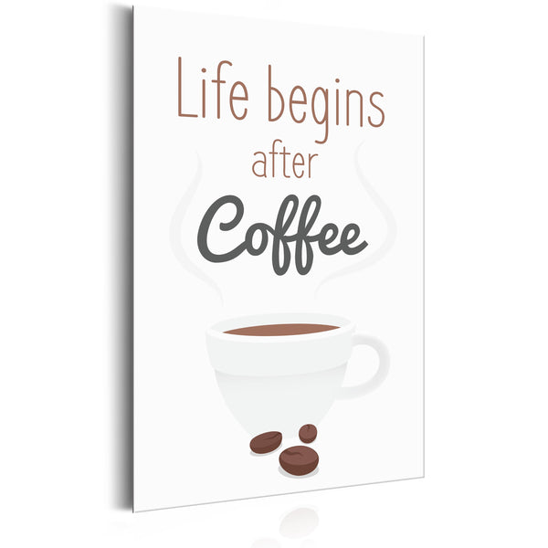 Targa In Metallo - Coffee Lovers - Life Begins After Coffee 31x46cm Erroi acquista