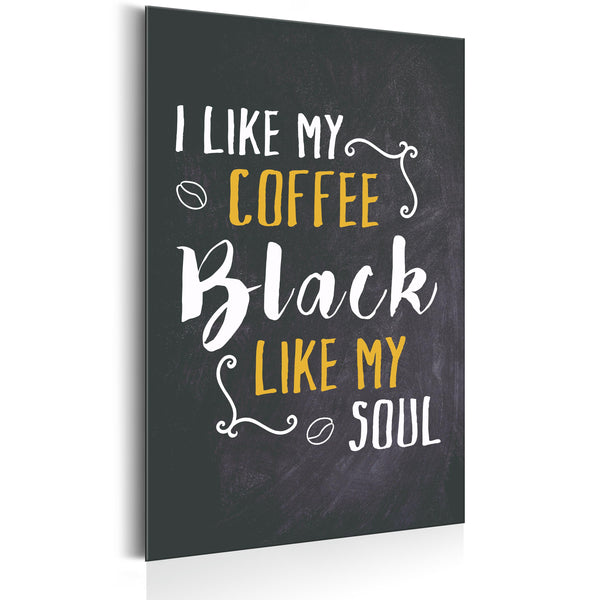 prezzo Targa In Metallo - Coffee Lovers - Black Like My Soul 31x46cm Erroi